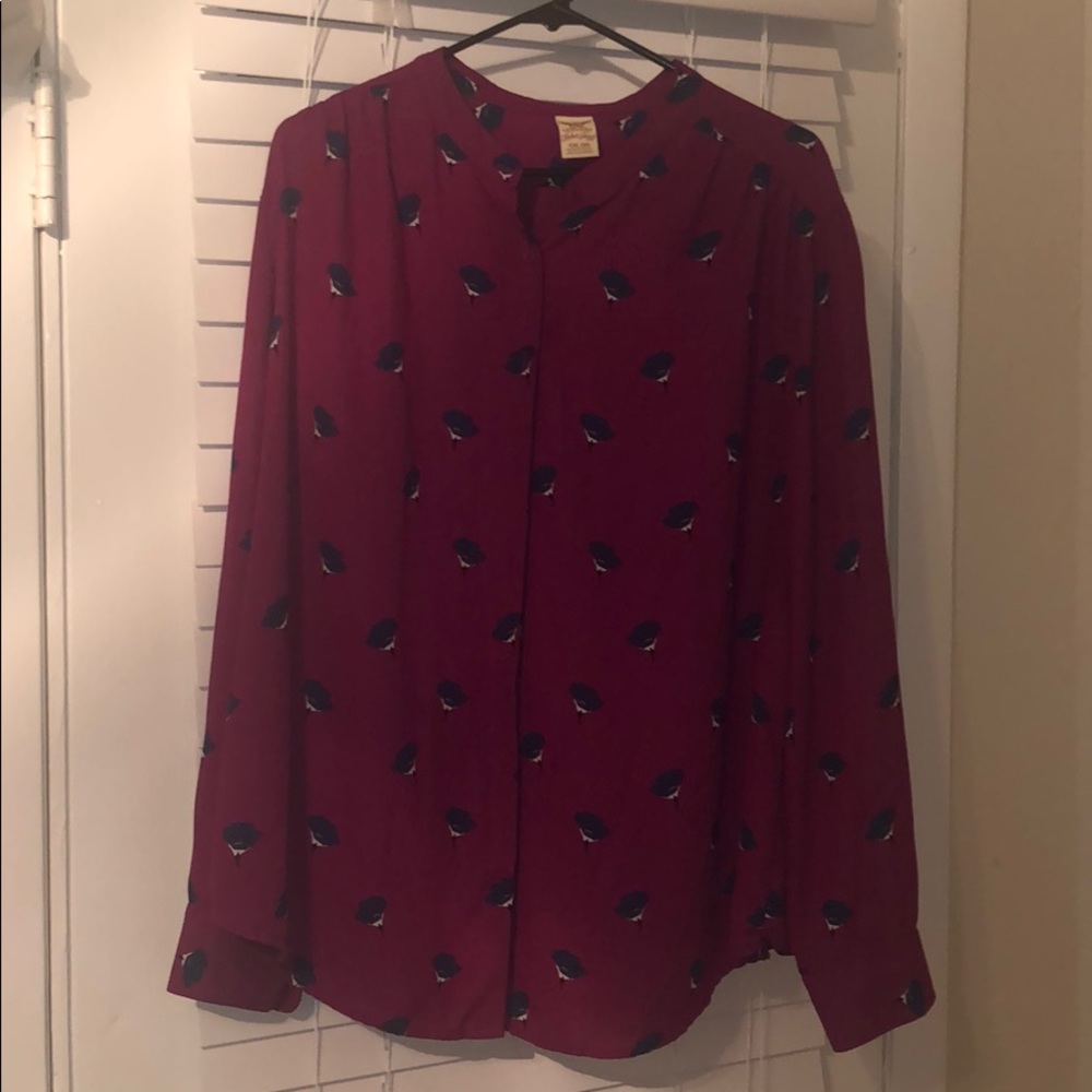 Flower patterned shirt